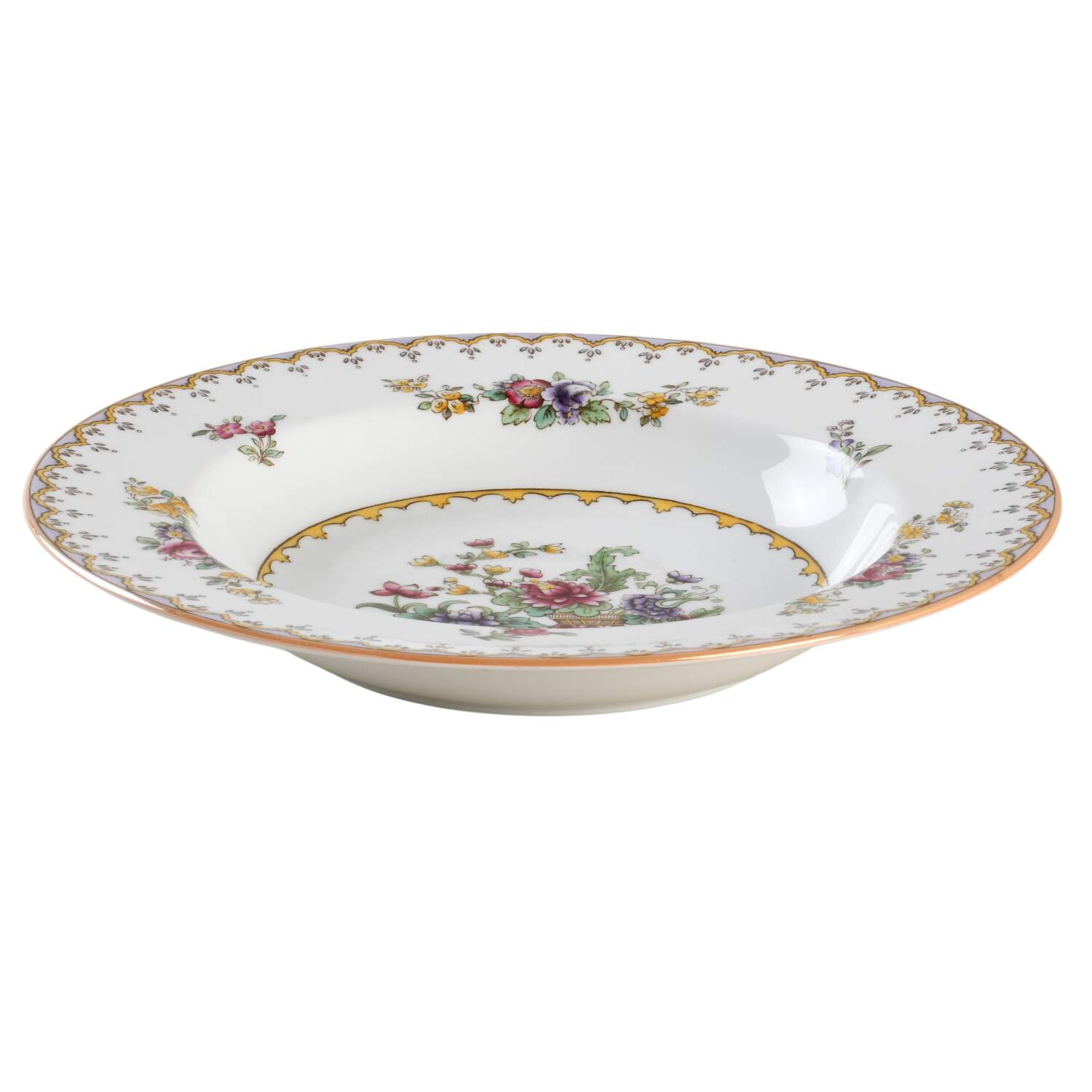 Peplow (Gold Trim) Rim Soup Bowl by Spode-1