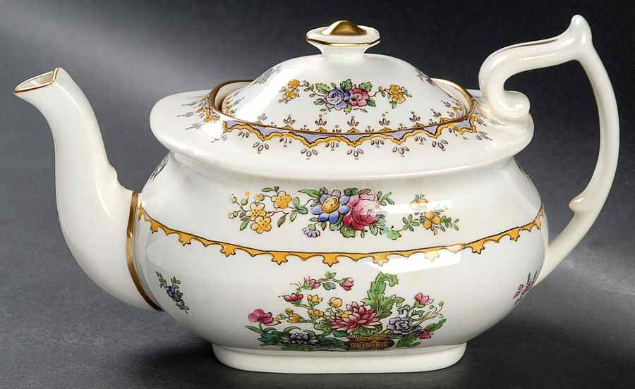 Peplow (Gold Trim) Mini Teapot & Lid by Spode-1