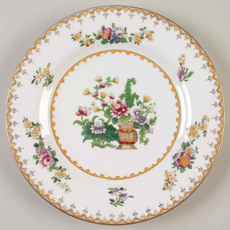 Peplow (Gold Trim) Luncheon Plate by Spode-1
