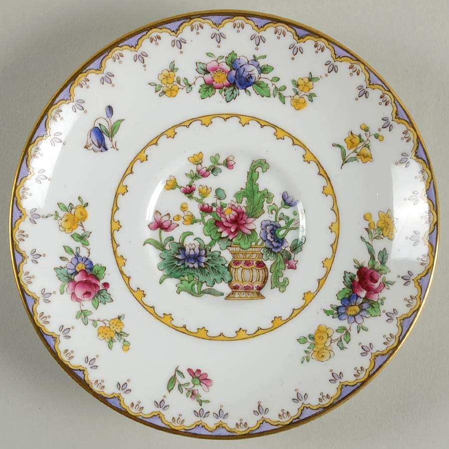 Peplow (Gold Trim) Saucer for Flat Cup by Spode-1