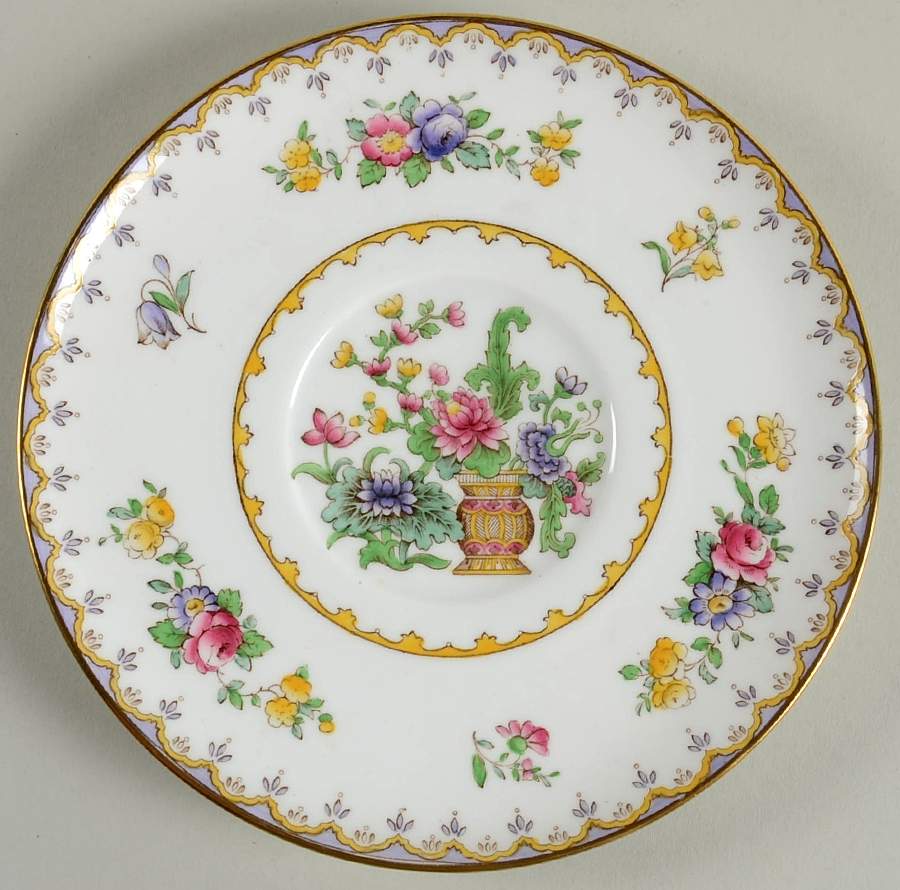Peplow (Gold Trim) Saucer for Cream Soup Bowl by Spode-1