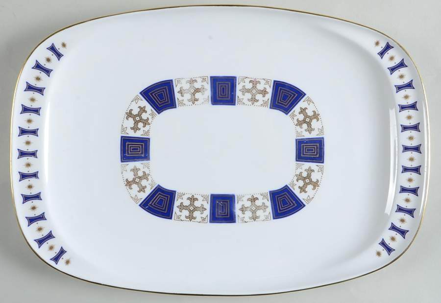 Persia Blue 12" Oval Serving Platter by Spode-1