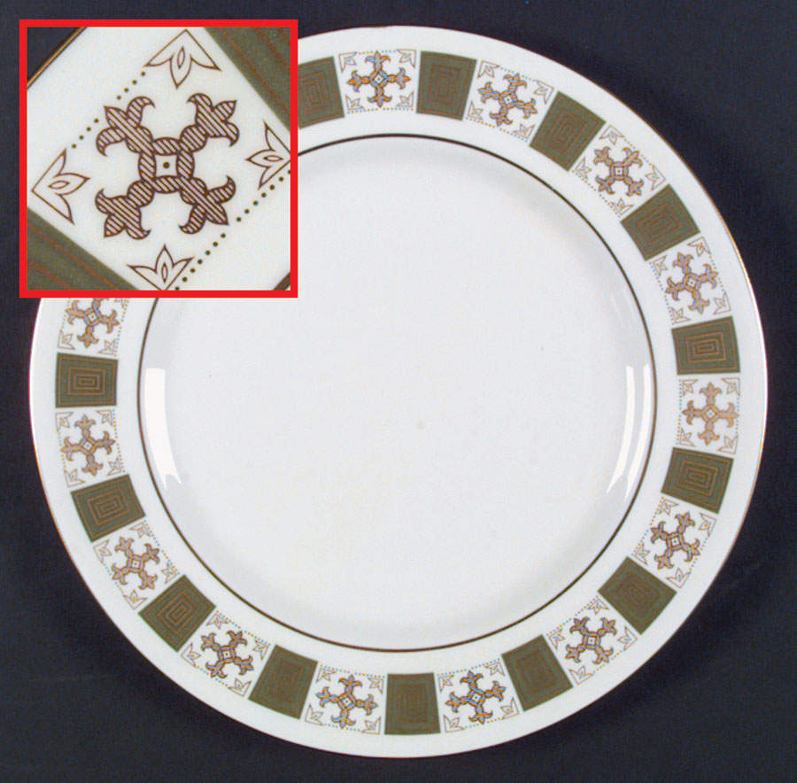 Persia Green Dinner Plate by Spode-1