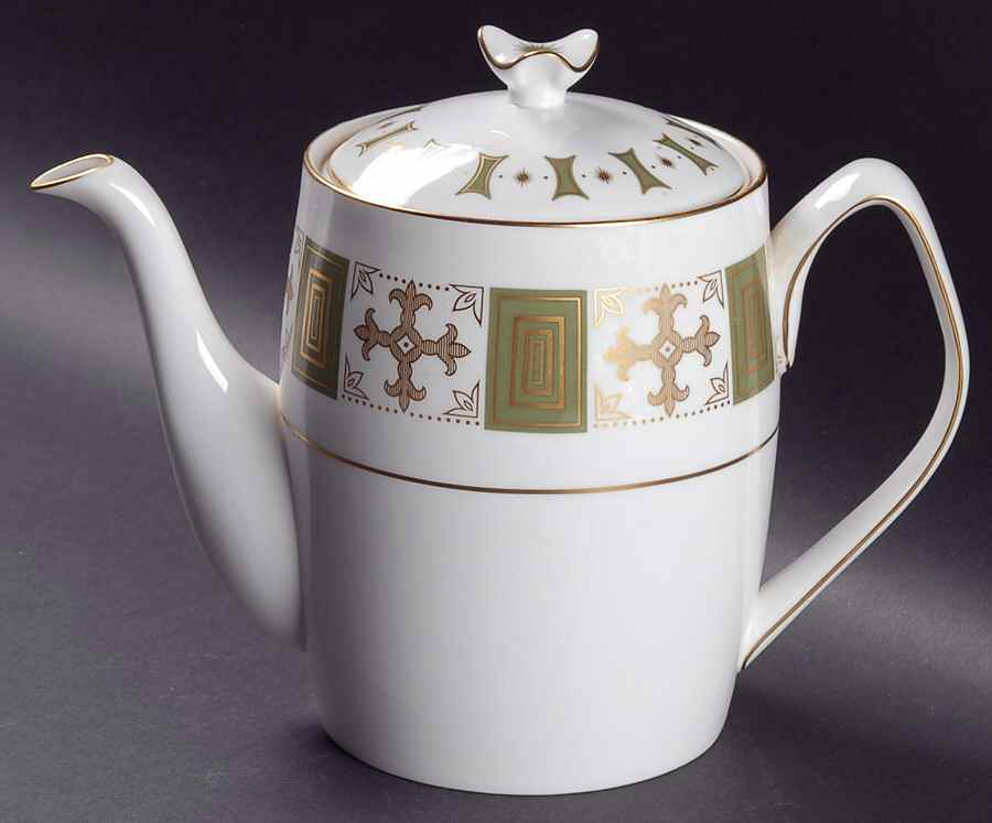 Persia Green Teapot & Lid by Spode-1