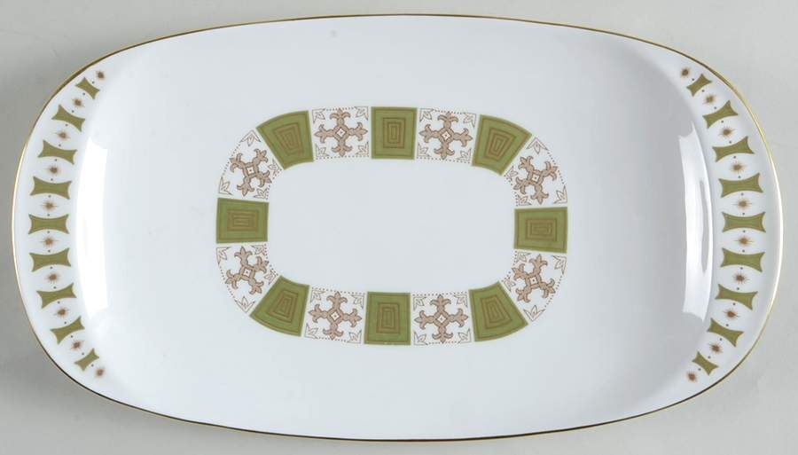 Persia Green Sandwich Plate by Spode-1