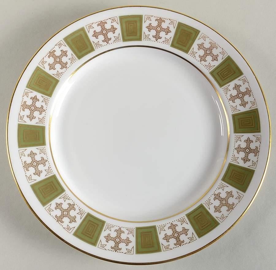 Persia Green Salad Plate by Spode-1