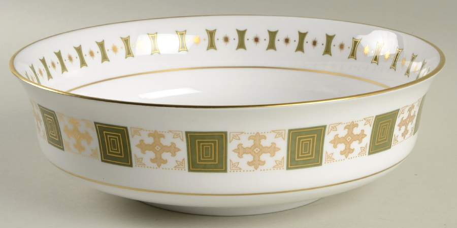 Persia Green 9" Round Vegetable Bowl by Spode-1