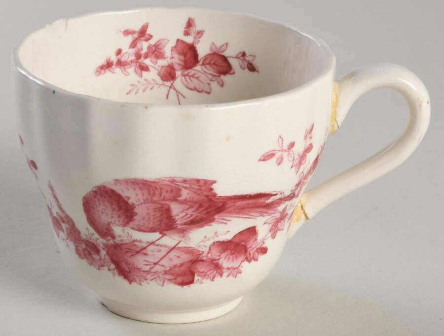 Pink Bird Flat Cup by Spode-1