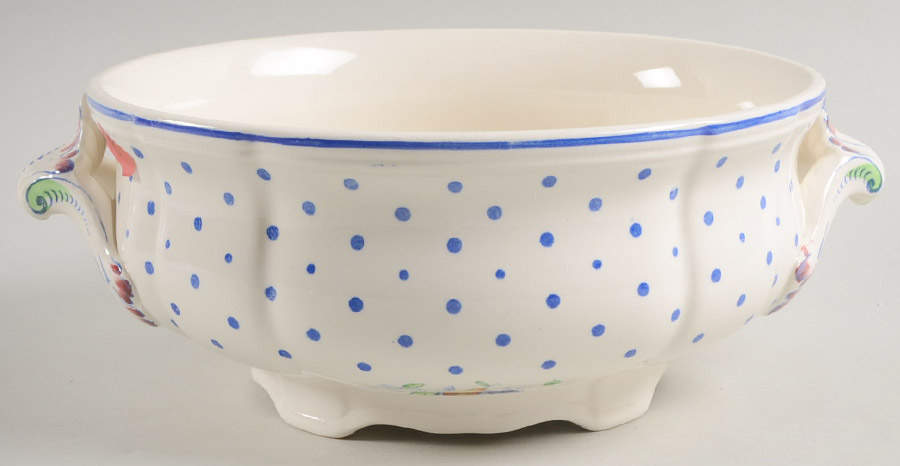 Polka Dot Blue Round Vegetable No Lid by Spode-1
