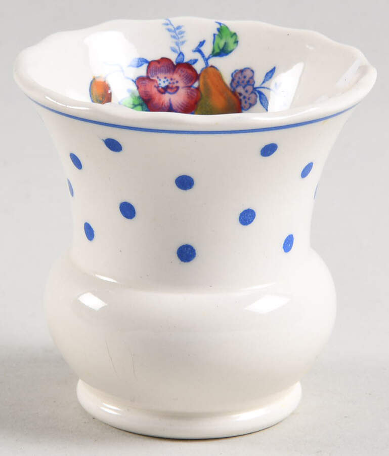 Polka Dot Blue Toothpick Holder by Spode-1