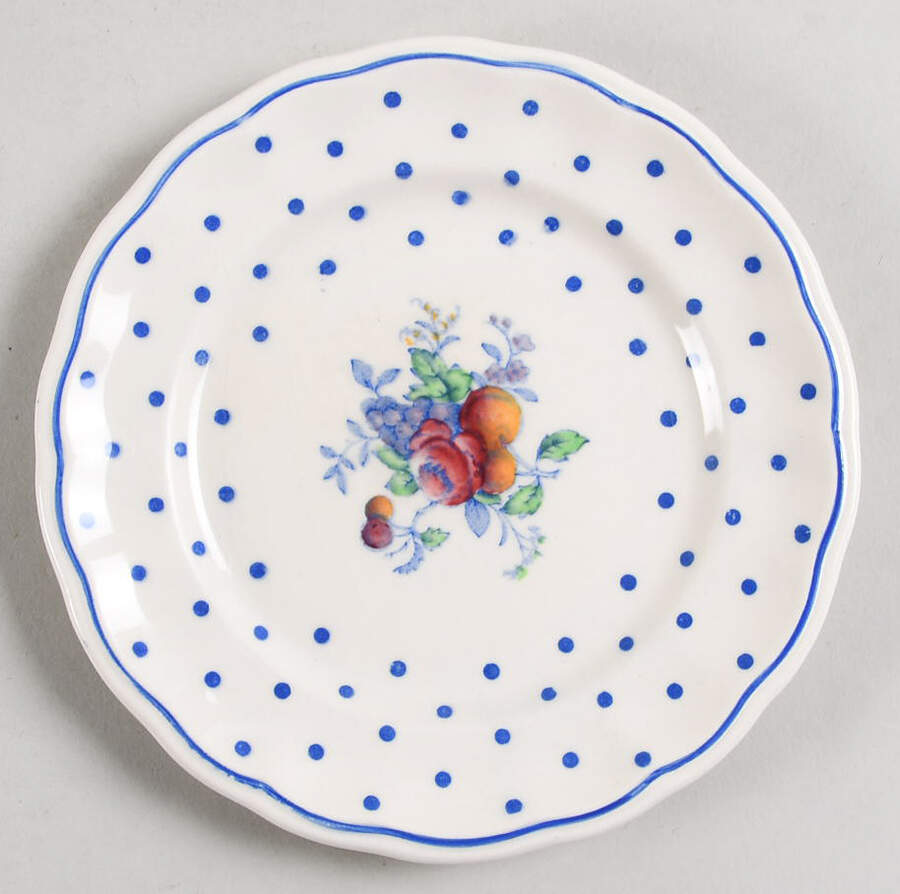 Polka Dot Blue Small Bread & Butter Plate by Spode-1
