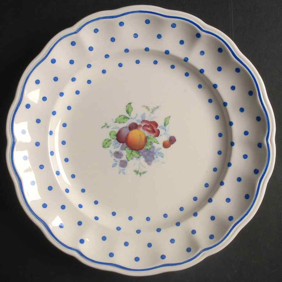 Polka Dot Blue Salad Plate by Spode-1