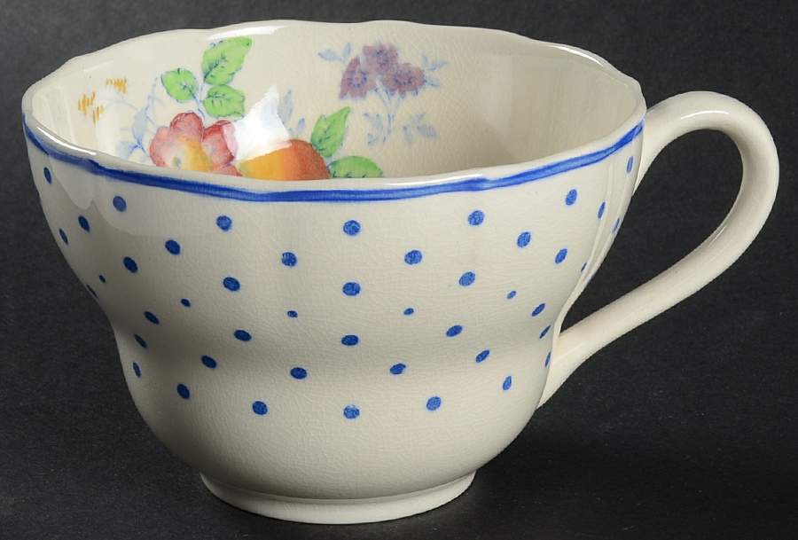 Polka Dot Blue Oversized Cup by Spode-1