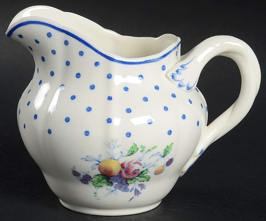 Polka Dot Blue Creamer by Spode-1