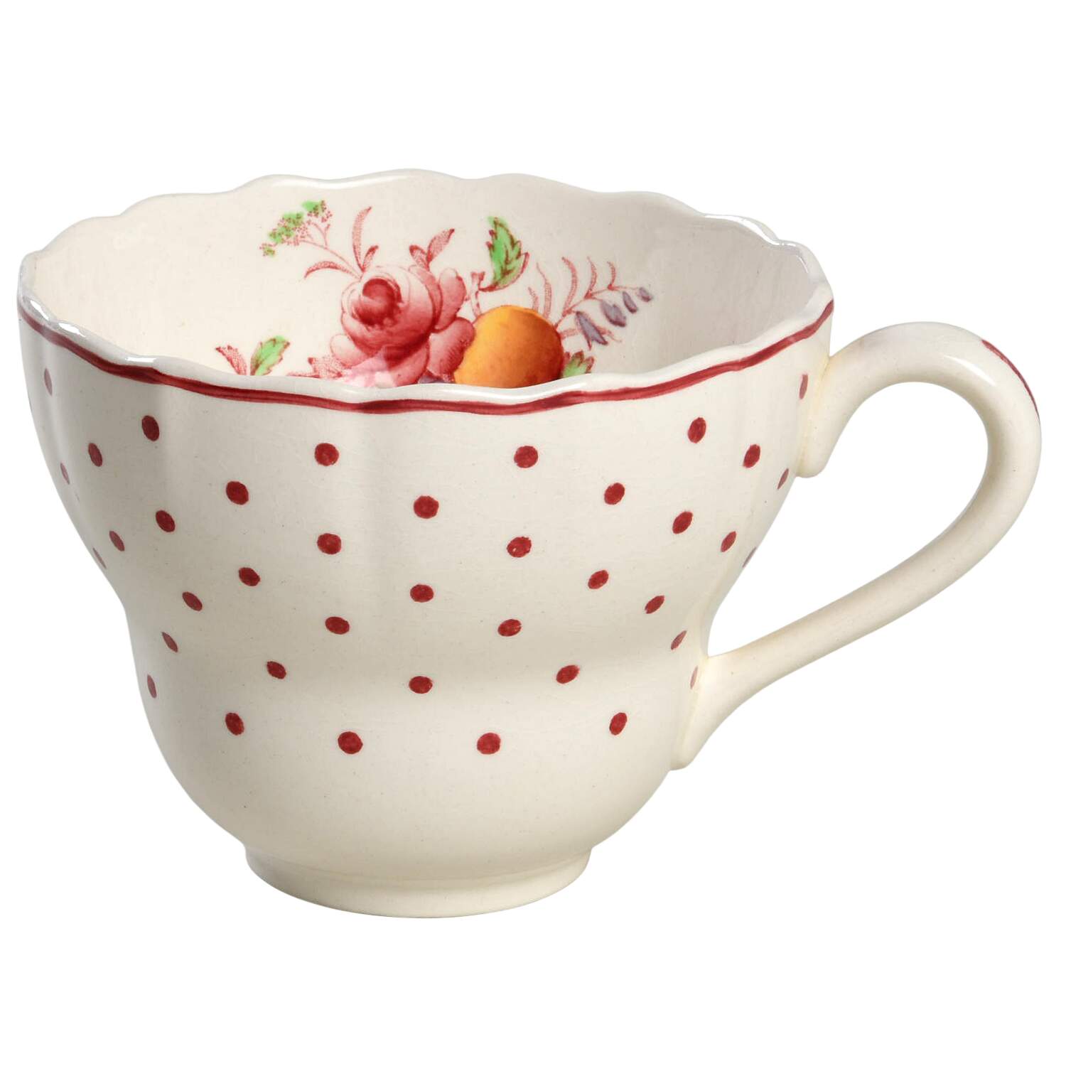 Polka Dot Red Breakfast Cup by Spode-1