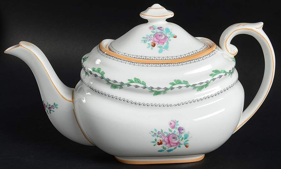Portabello Green Teapot & Lid by Spode-1