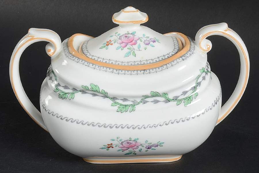 Portabello Green Sugar Bowl & Lid by Spode-1