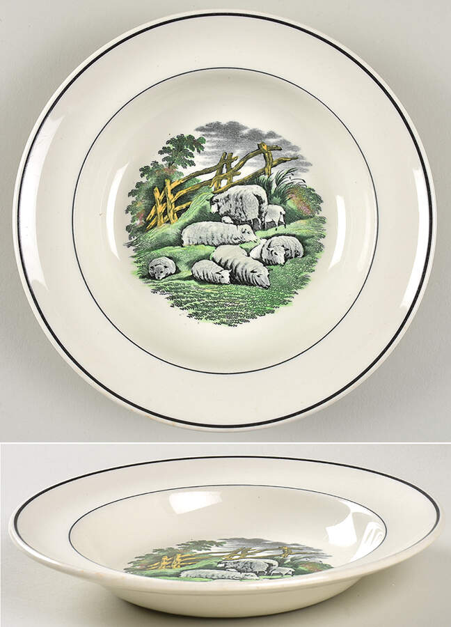 Priscilla Alden Rim Soup Bowl by Spode-1