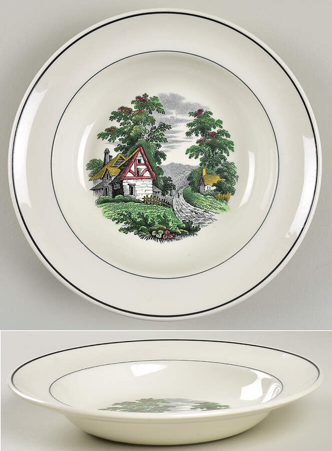 Priscilla Alden Rim Soup Bowl by Spode-1