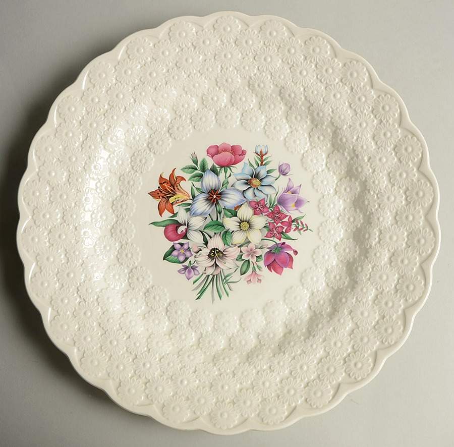 Provincial Flowers 13" Chop Plate (Round Platter) by Spode-1