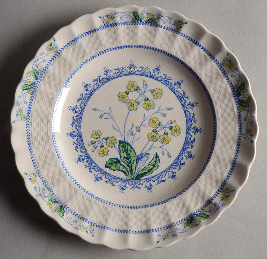 Primrose Blue and Yellow Salad Plate by Spode-1