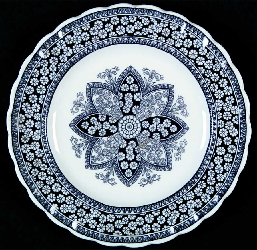 Spode's Primrose Black Bread & Butter Plate by Spode-1