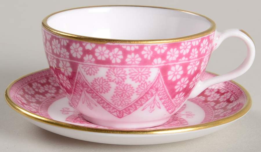 Primrose Rose Miniature Cup and Saucer Set by Spode-1