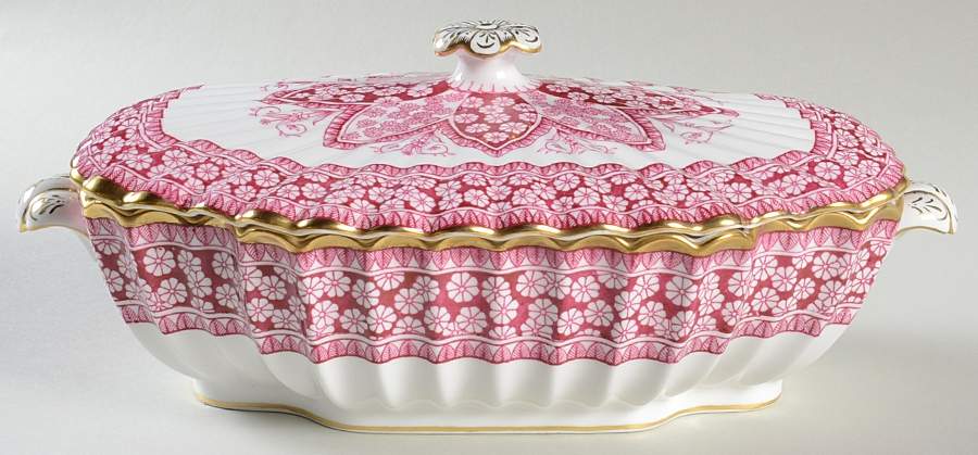 Primrose Rose Oval Covered Vegetable by Spode-1
