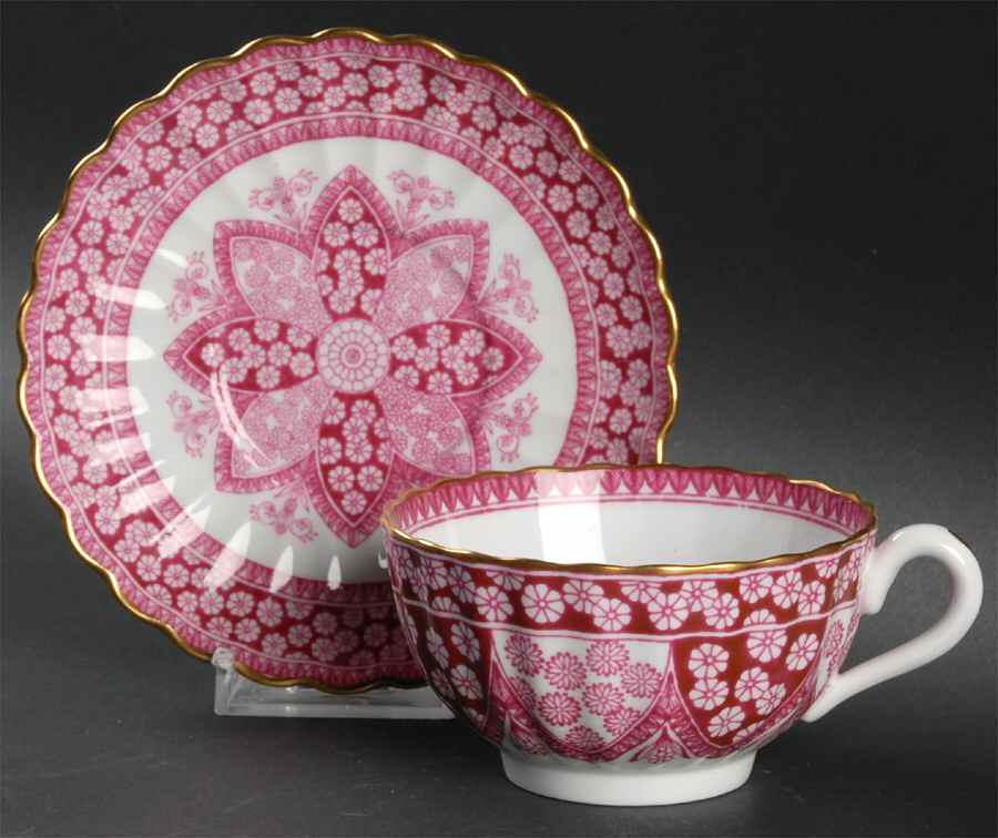 Primrose Rose Footed Cup & Saucer Set by Spode-1