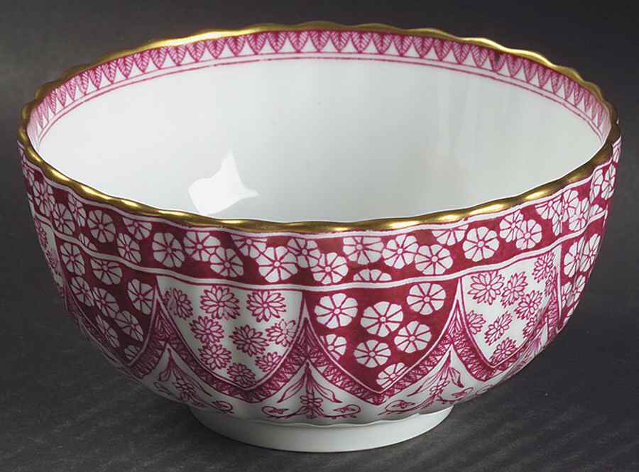 Primrose Rose Cranberry Bowl by Spode-1