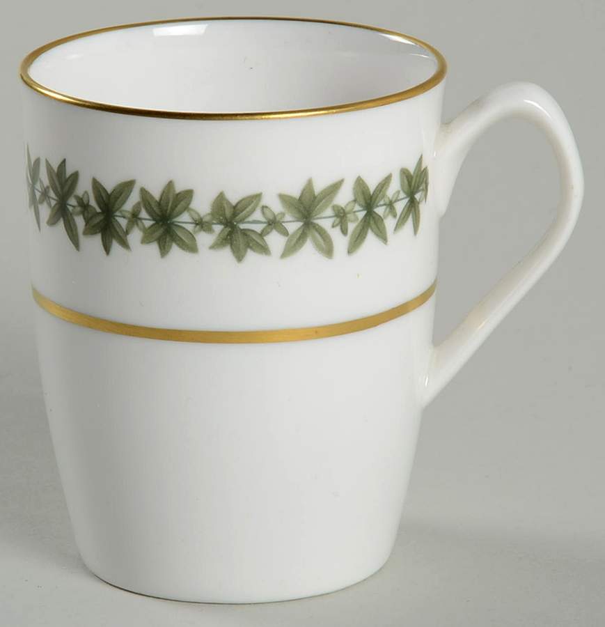 Provence (YC843, Green Leaves) Flat Demitasse Cup by Spode-1