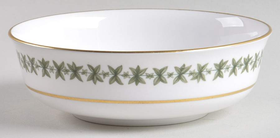 Provence (YC843, Green Leaves) Fruit/Dessert (Sauce) Bowl by Spode-1