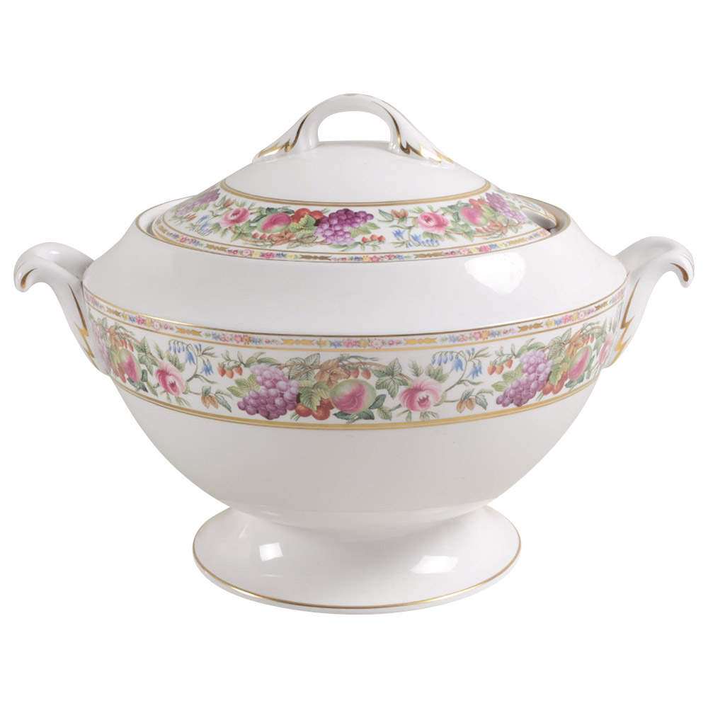 Provence (F1782-V, Y8599-U, Fruit Rim) Tureen &  Lid by Spode-1