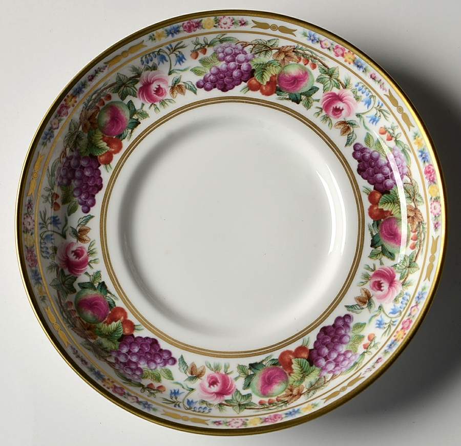 Provence (F1782-V, Y8599-U, Fruit Rim) Saucer for Demitasse Cup by Spode-1