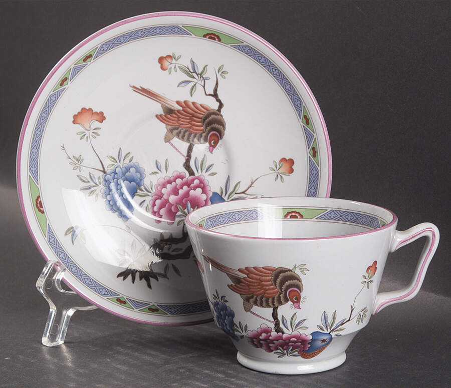 Prince Regent London Shape Footed Cup & Saucer Set by Spode-1