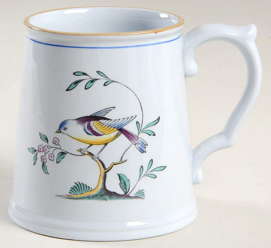 Queen's Bird (Y4973, Blue Gray Body) Tankard by Spode-1