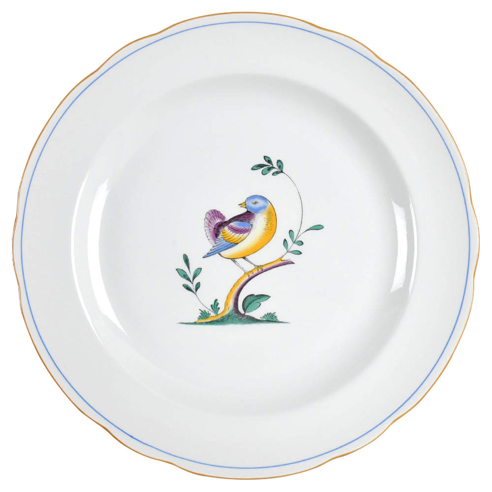 Queen's Bird (Y4973, Blue Gray Body) Dinner Plate by Spode-1