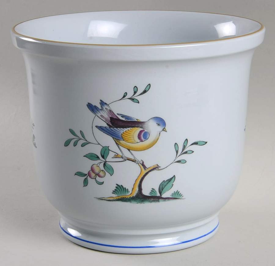 Queen's Bird (Y4973, Blue Gray Body) Medium Cachepot by Spode-1