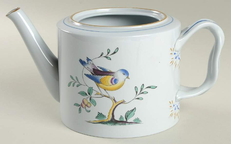 Queen's Bird (Y4973, Blue Gray Body) Teapot No Lid by Spode-1