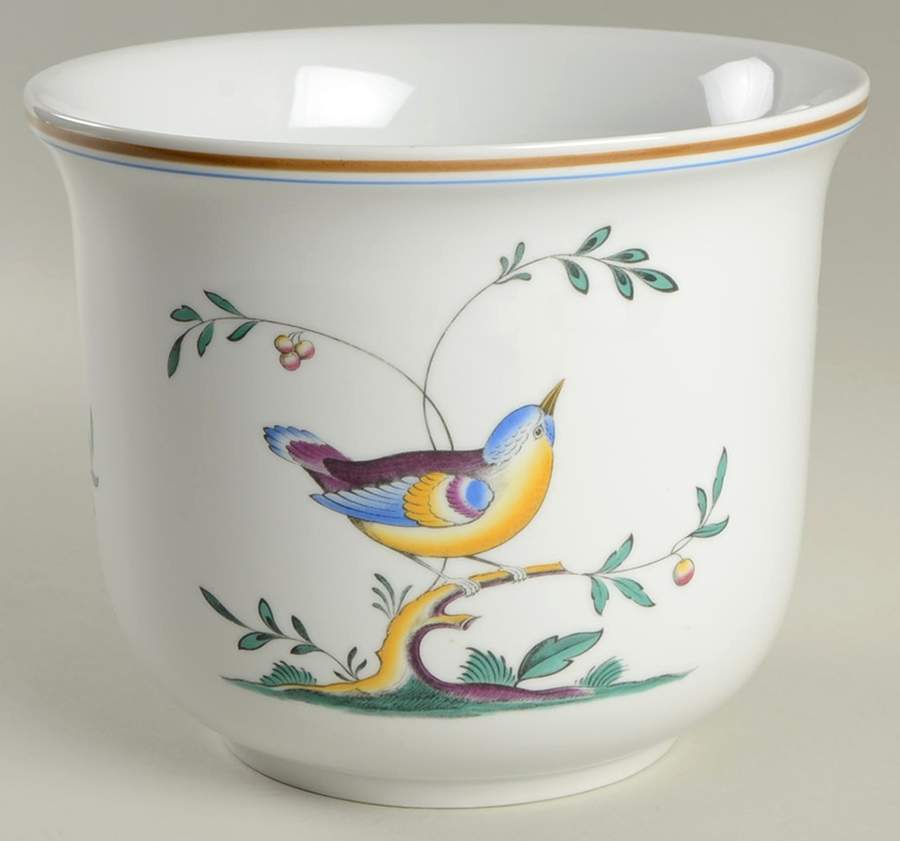 Queen's Bird (Y4973, Blue Gray Body) Large Cachepot by Spode-1