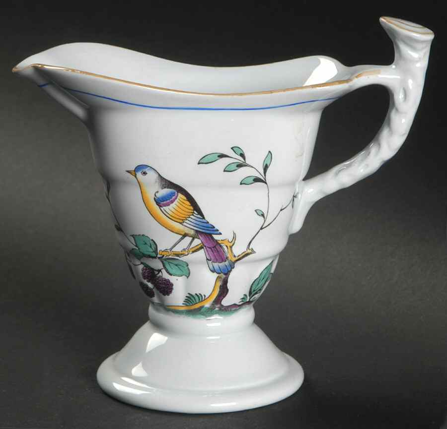 Queen's Bird (Y4973, Blue Gray Body) Creamer by Spode-1
