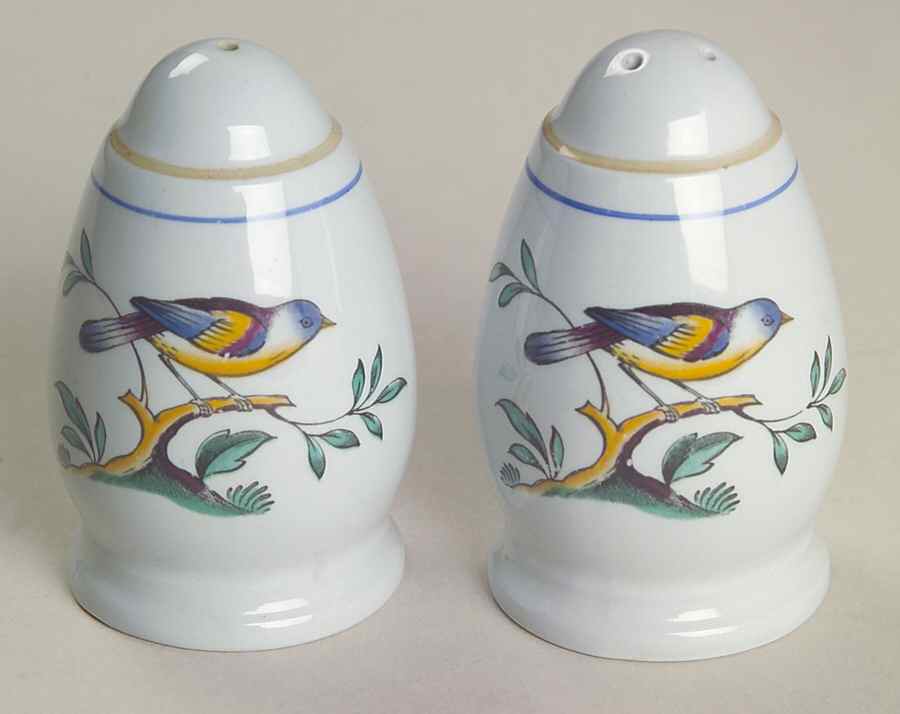 Queen's Bird (Y4973, Blue Gray Body) Salt & Pepper Set by Spode-1