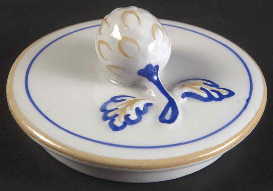Queen's Bird (Y4973, Blue Gray Body) Lid for Mini Sugar Bowl by Spode-1