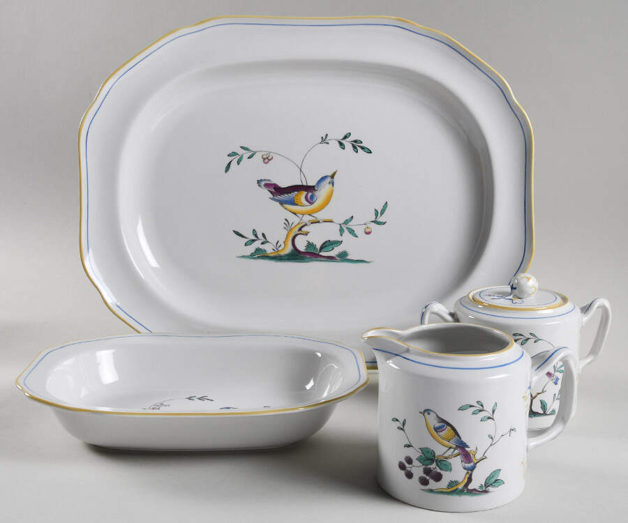 Queen's Bird (Imperial Ware, Cream Body) 5 Piece Hostess Set by Spode-1