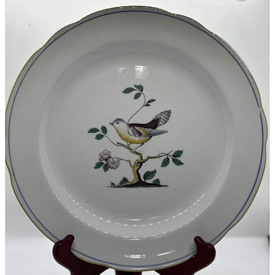 Queen's Bird (Imperial Ware, Cream Body) 12" Chop Plate (Round Platter) by Spode-1