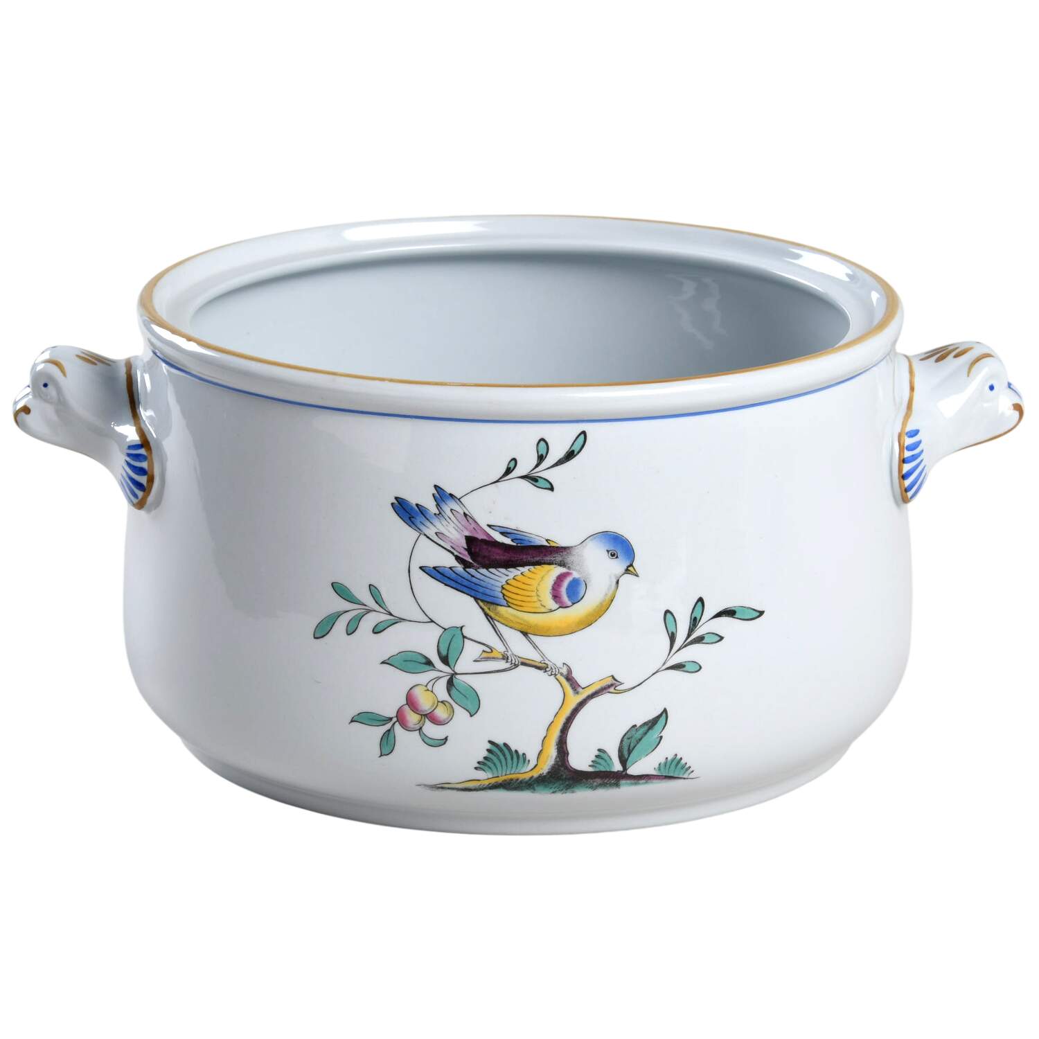 Queen's Bird (Imperial Ware, Cream Body) 2 Qt Round Covered Casserole No Lid by Spode-1