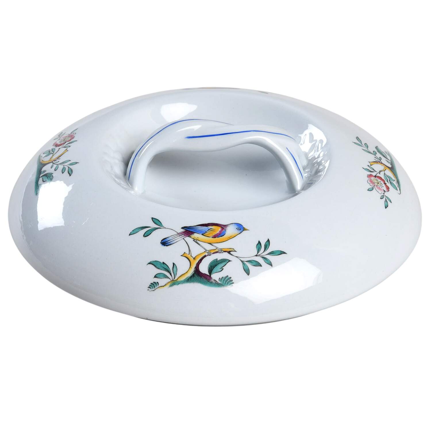 Queen's Bird (Imperial Ware, Cream Body) Lid for 2 Qt Round Covered Casserole by Spode-1