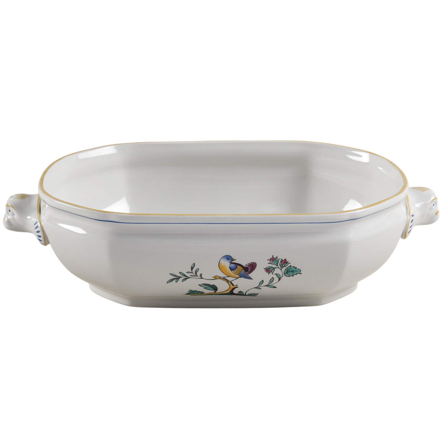 Queen's Bird (Imperial Ware, Cream Body) Oval Vegetable No Lid by Spode-1