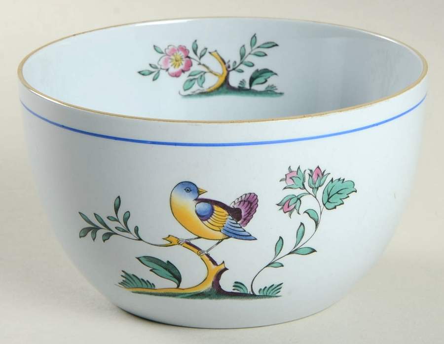 Queen's Bird (Imperial Ware, Cream Body) Rice Bowl by Spode-1