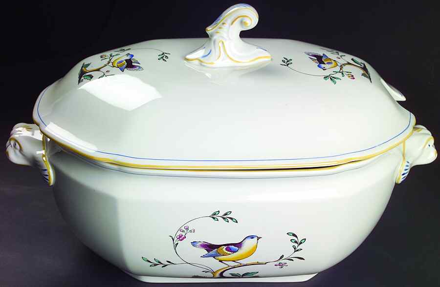 Queen's Bird (Imperial Ware, Cream Body) Tureen &  Lid by Spode-1